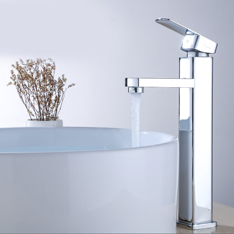 Industrial Bathroom Faucet Stainless Steel Lever Handles with Water Hose Vessel Faucet