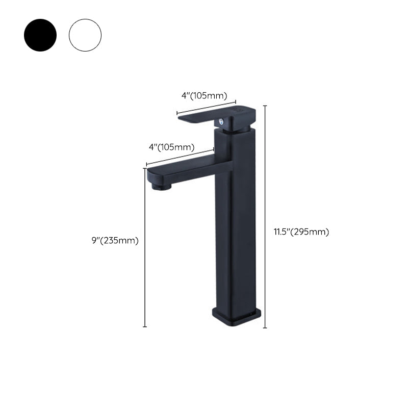 Industrial Bathroom Faucet Stainless Steel Lever Handles with Water Hose Vessel Faucet