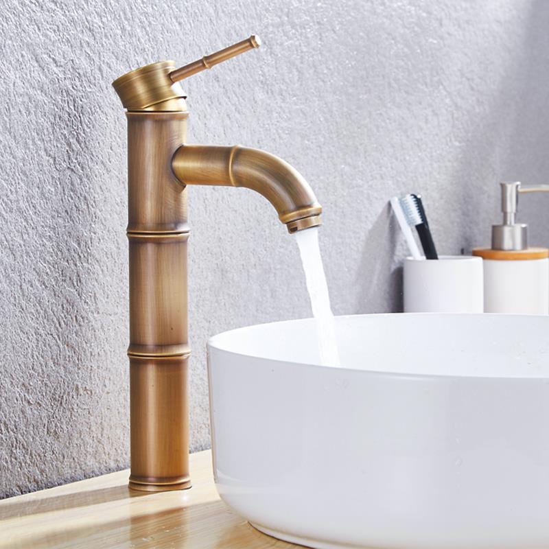 Lever Handle Farmhouse Faucet Circular Low-arc Sink Faucet for Bathroom