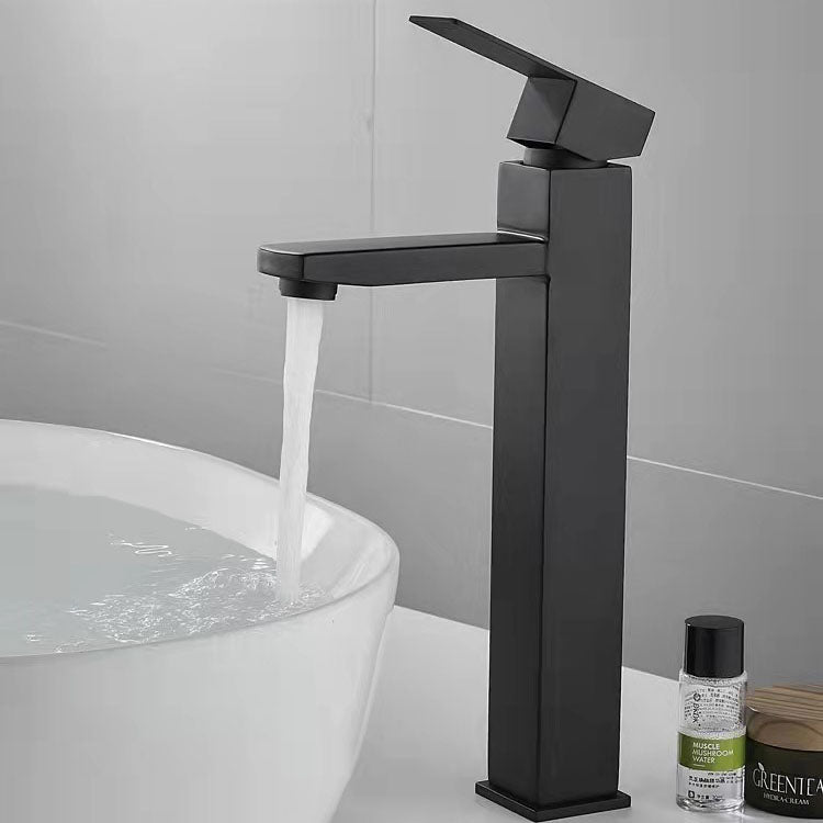 Industrial Vessel Sink Faucet Stainless Steel Lever Handles Vessel Sink Bathroom Faucet