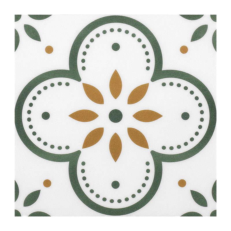 Peel and Stick PVC Flooring Matte Vinyl Flooring with Floral Pattern