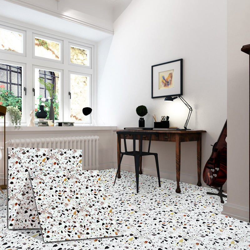 Peel and Stick PVC Flooring Matte Vinyl Flooring with Diamond Look