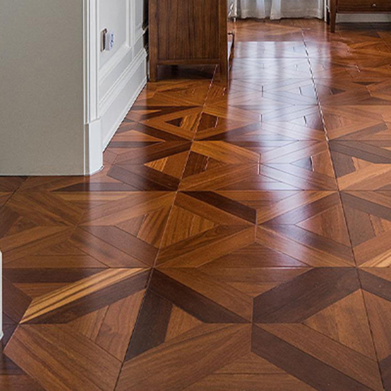 Piso laminado vintage Piso laminado de madera interior de madera para sala de estar