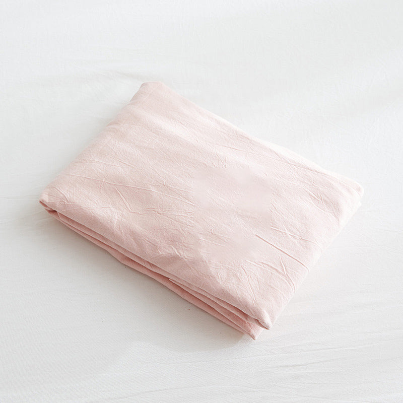 Cotton Sheet Breathable Soft Fade Resistant Whole Colored Bed Sheet Set