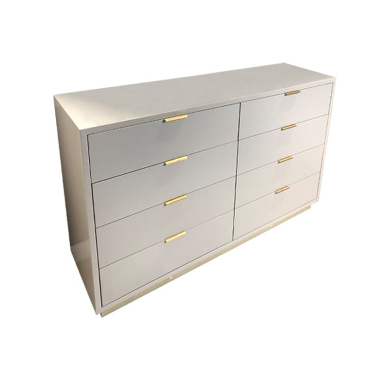 Ultra-Modern Double Dresser Solid Wood Storage Chest with Drawers for Bedroom