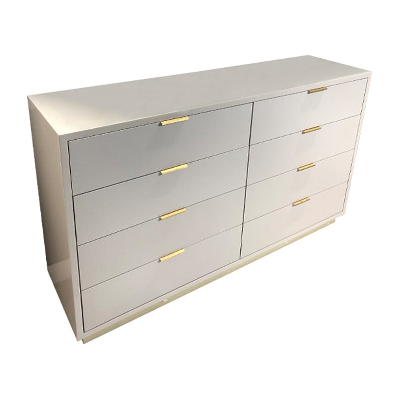 Ultra-Modern Double Dresser Solid Wood Storage Chest with Drawers for Bedroom