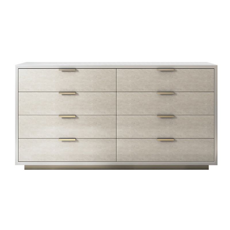 Ultra-Modern Double Dresser Solid Wood Storage Chest with Drawers for Bedroom