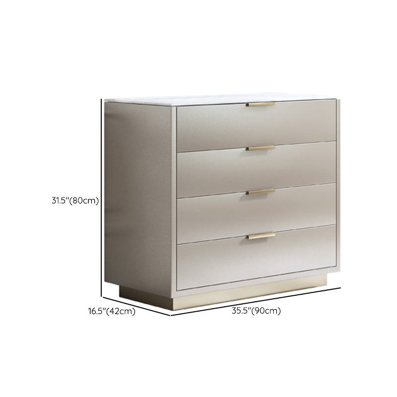 Ultra-Modern Double Dresser Solid Wood Storage Chest with Drawers for Bedroom