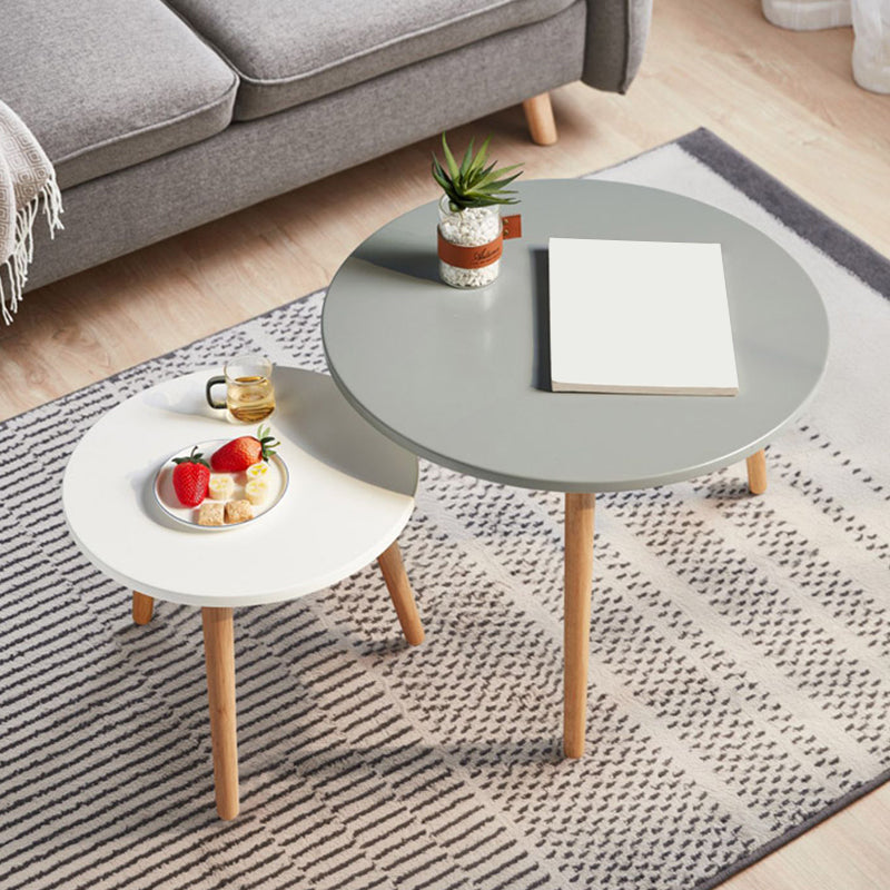 Contemporary Coffee Table Wooden Natural Coffee Cocktail Table
