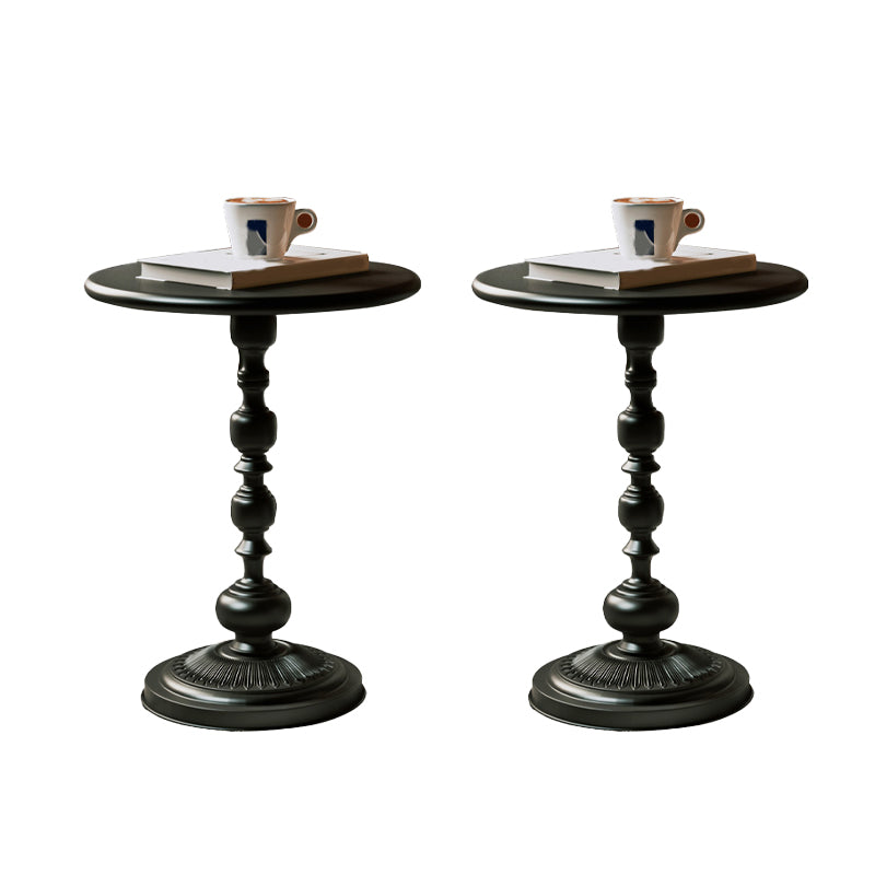 16.5" W x 16.5" D x 20.5" H Sofa Side Accent Table Metal Rustic Style Side Table