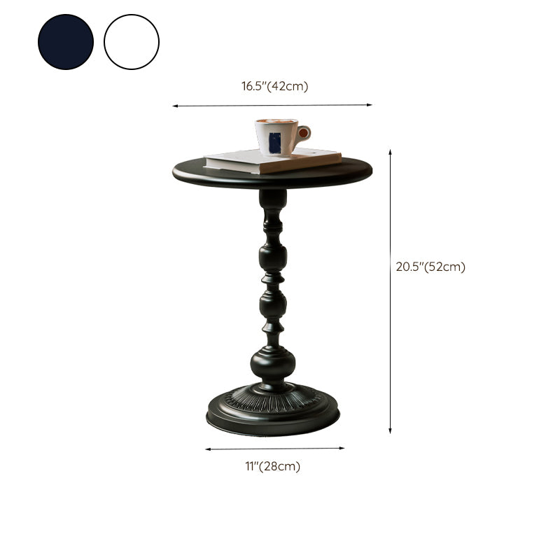 16.5" W x 16.5" D x 20.5" H Sofa Side Accent Table Metal Rustic Style Side Table