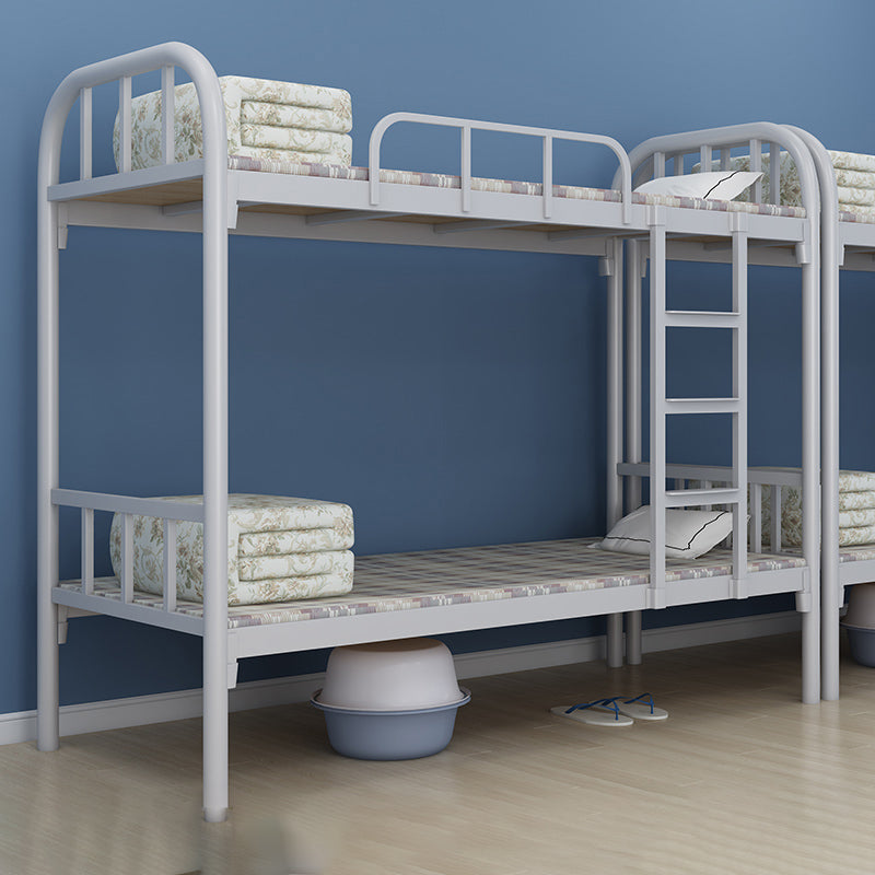 Open-Frame Bunk Bed Contemporary Iron Bed 66.93 inch High for Bedroom