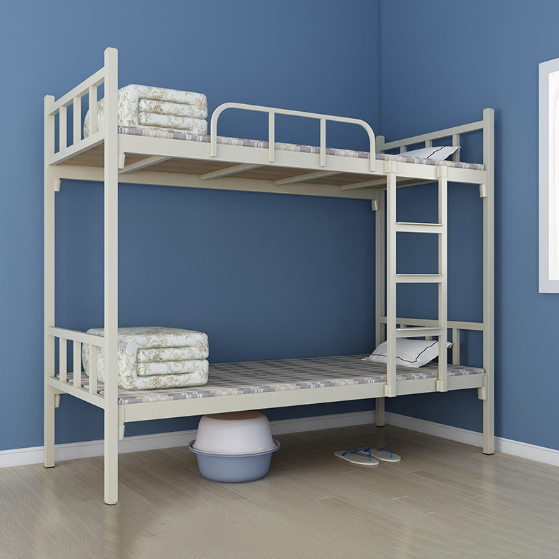 Open-Frame Bunk Bed Contemporary Iron Bed 66.93 inch High for Bedroom