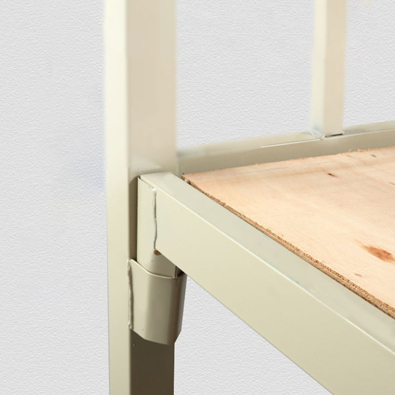 Open-Frame Bunk Bed Contemporary Iron Bed 66.93 inch High for Bedroom