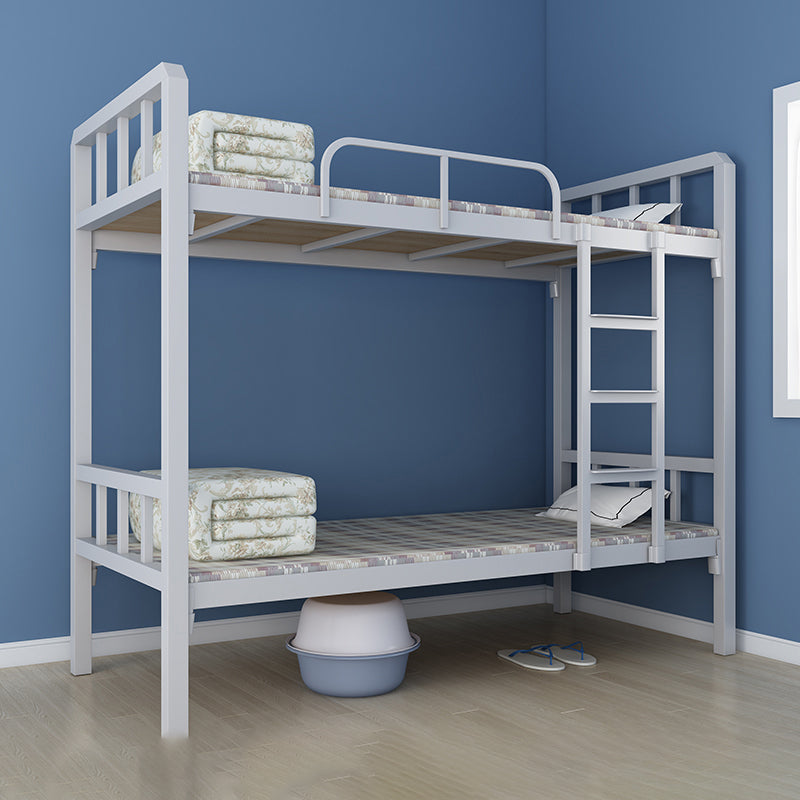 Open-Frame Bunk Bed Contemporary Iron Bed 66.93 inch High for Bedroom