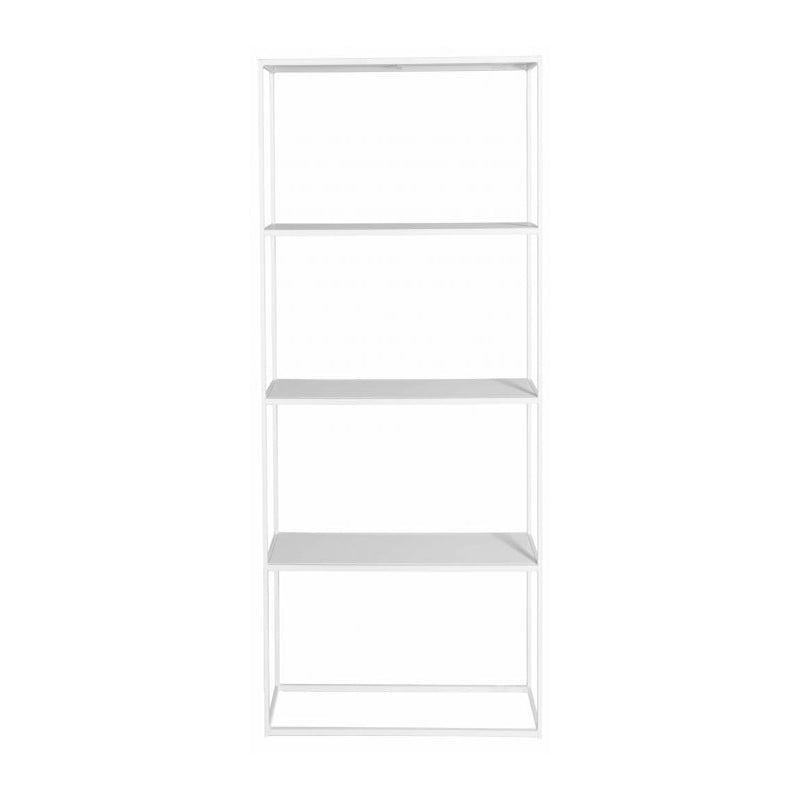 Industrial Metal Bookshelf Etagere Open Back Bookcase with Shelves