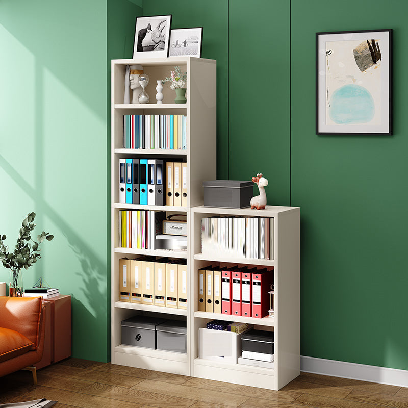 Modern Closed Back Standard Bookshelf Engineered Wood Bookcase
