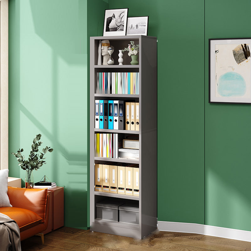 Modern Closed Back Standard Bookshelf Engineered Wood Bookcase