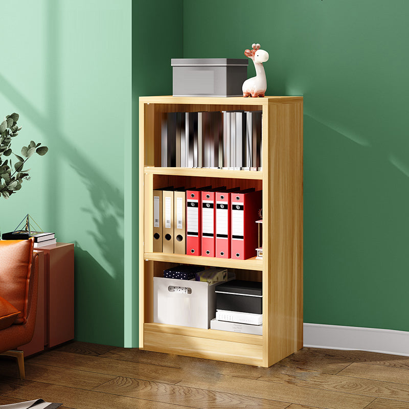 Modern Closed Back Standard Bookshelf Engineered Wood Bookcase