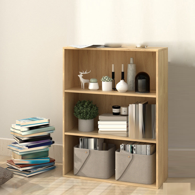 Modern Closed Back Standard Bookshelf Engineered Wood Bookcase
