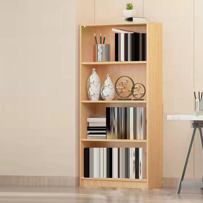 Modern Closed Back Standard Bookshelf Engineered Wood Bookcase