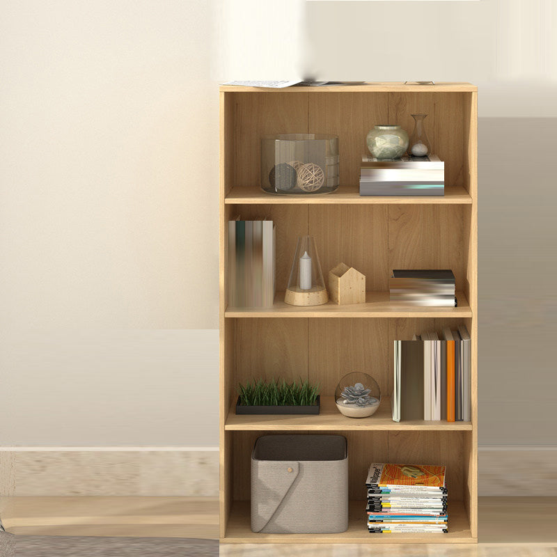Modern Closed Back Standard Bookshelf Engineered Wood Bookcase