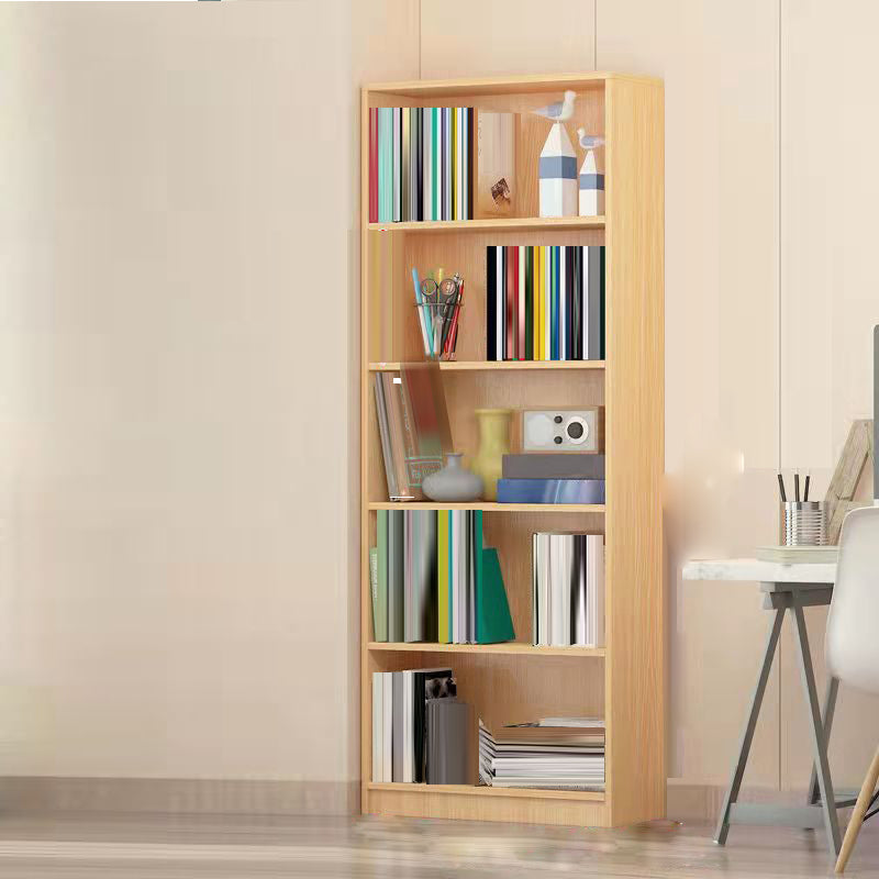 Modern Closed Back Standard Bookshelf Engineered Wood Bookcase