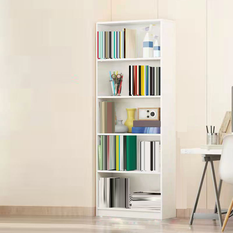 Modern Closed Back Standard Bookshelf Engineered Wood Bookcase