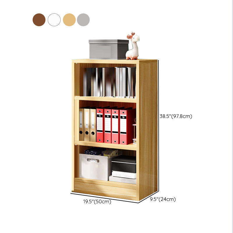 Modern Closed Back Standard Bookshelf Engineered Wood Bookcase