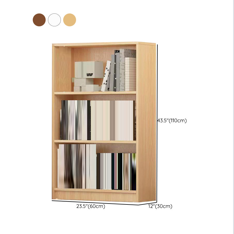 Modern Closed Back Standard Bookshelf Engineered Wood Bookcase