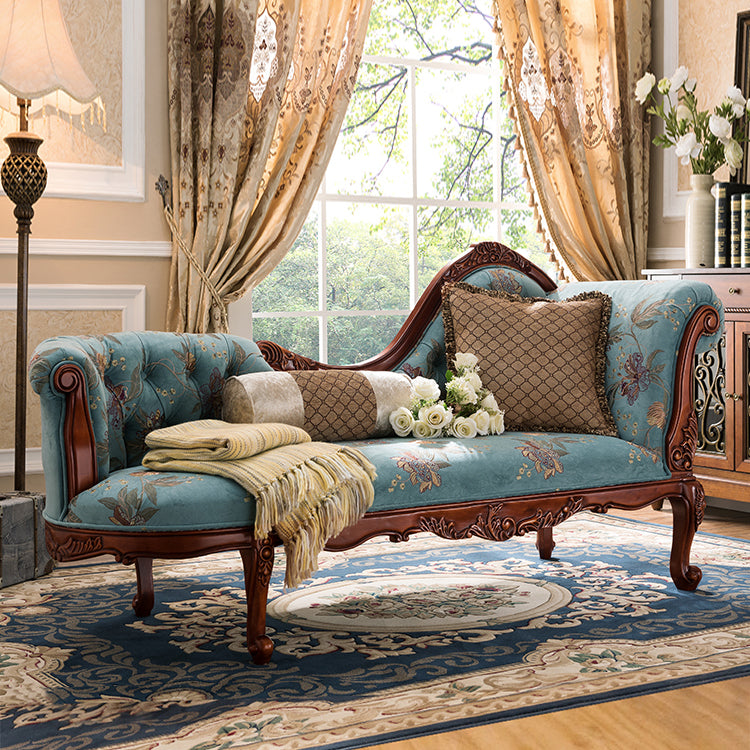 Traditional Chaise Lounge Couch Bedroom Living Room Chaise with Button Tufted