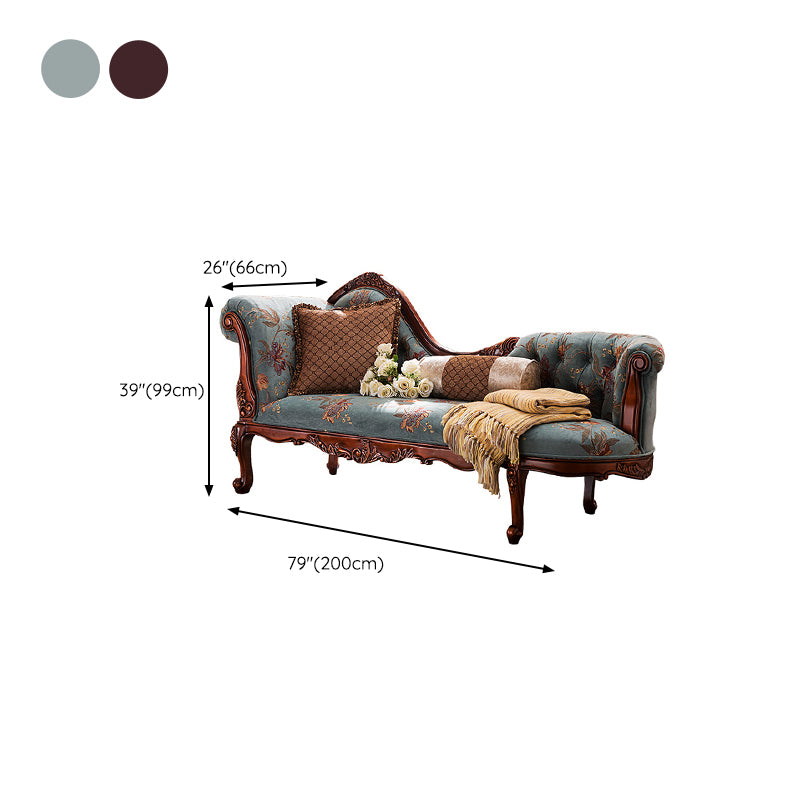 Traditional Chaise Lounge Couch Bedroom Living Room Chaise with Button Tufted