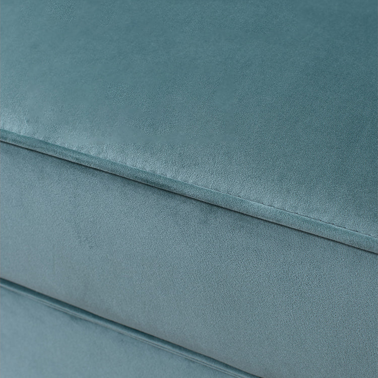 Luxury Style Velvet Chaise Lounge Bedroom Rolled Arms Chaise