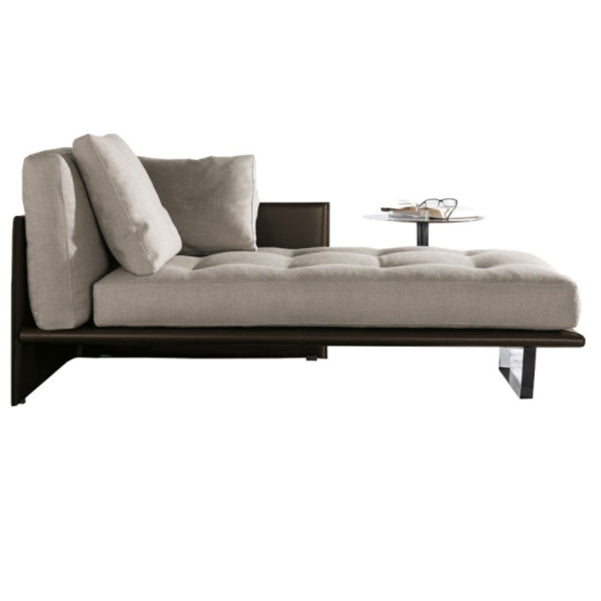 Modern Style Chaise Bedroom Living Room Square Arms Solid Color Chaise
