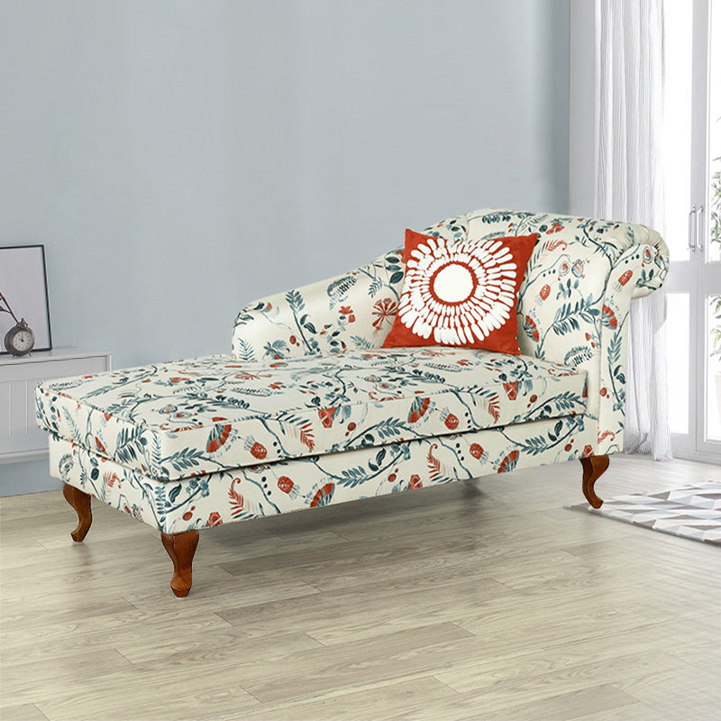 Modern Style Living Room Chaise Rolled Arms Upholstered Chaise