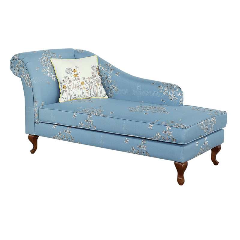 Living Room Upholstered Chaise Modern Style Rolled Arms Chaise