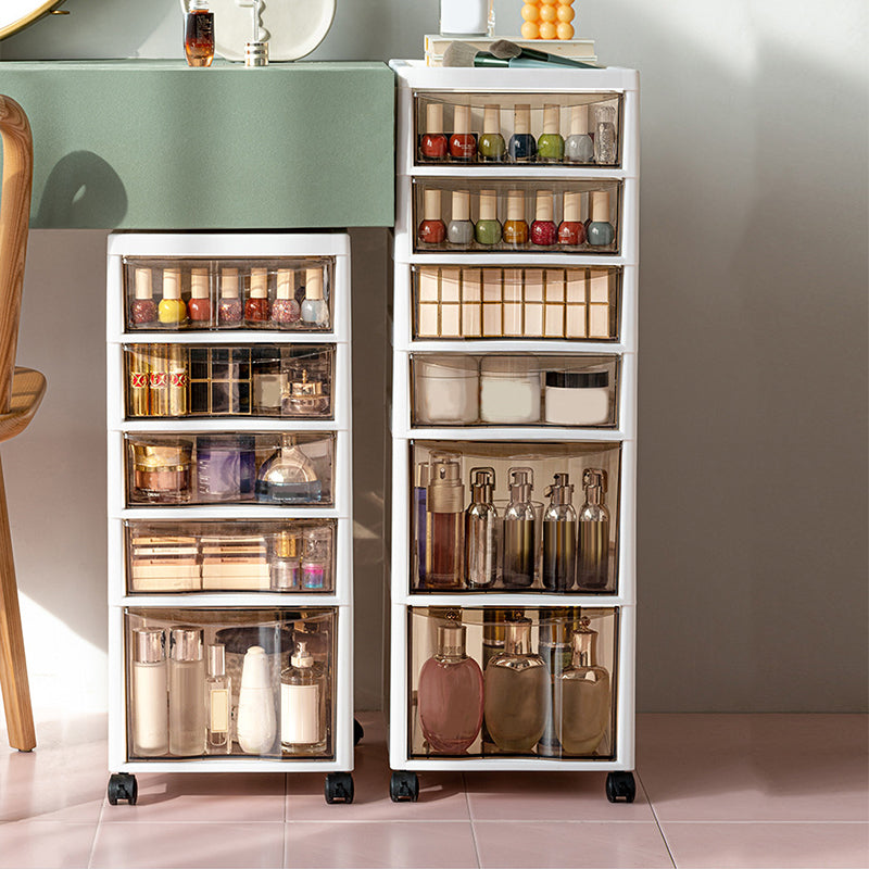 Modern Acrylic File Cabinet Plastic Acrylic File Cabinet with Wheels