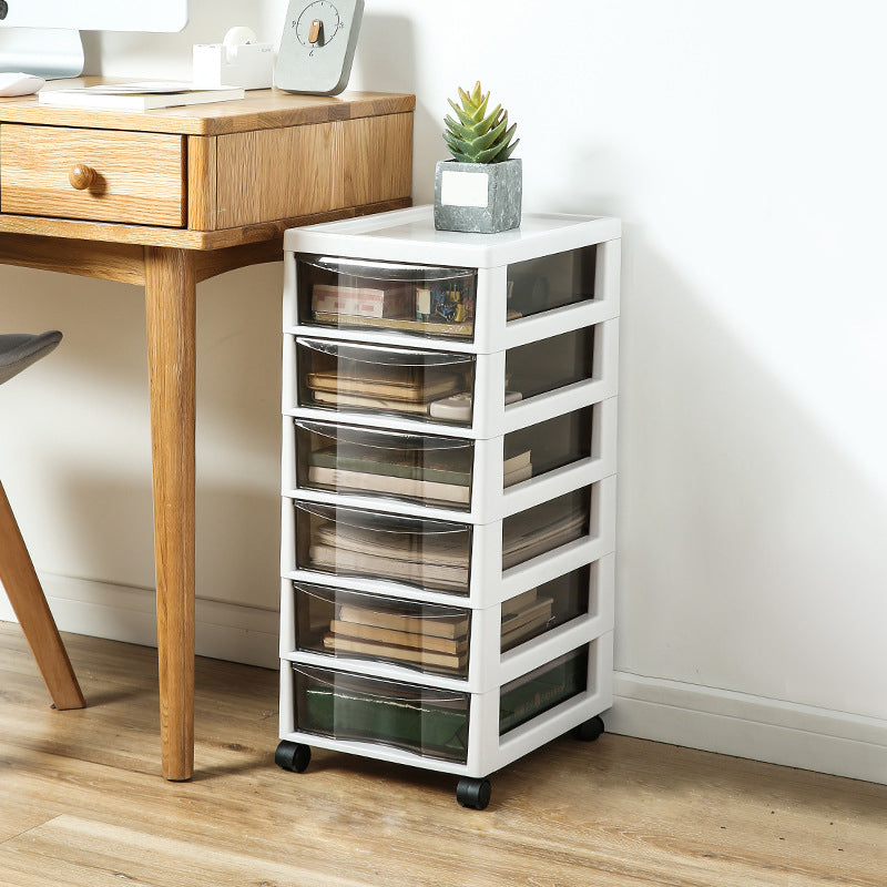 Modern Acrylic File Cabinet Plastic Acrylic File Cabinet with Wheels