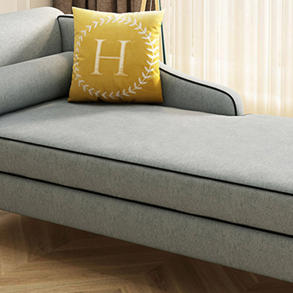 Modern Style Upholstered Chaise Living Room Round Arms Chaise