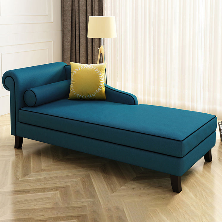 Modern Style Upholstered Chaise Living Room Round Arms Chaise