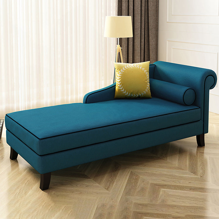 Modern Style Upholstered Chaise Living Room Round Arms Chaise