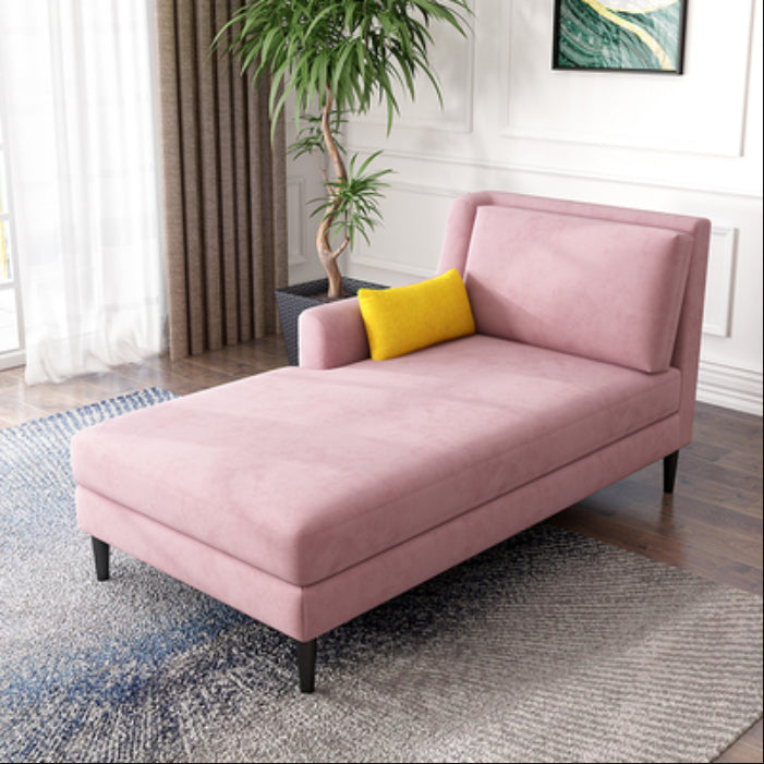 Modern Style Upholstered Chaise Living Room Square Arms Chaise