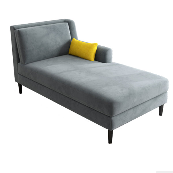 Modern Style Upholstered Chaise Living Room Square Arms Chaise