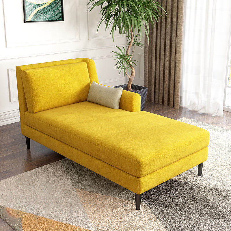 Modern Style Upholstered Chaise Living Room Square Arms Chaise