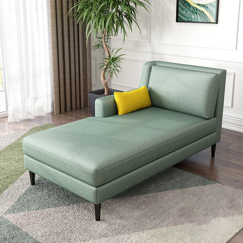 Modern Style Upholstered Chaise Living Room Square Arms Chaise