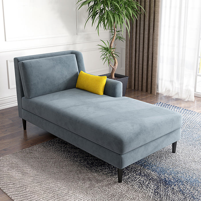 Modern Style Upholstered Chaise Living Room Square Arms Chaise