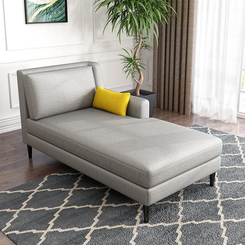 Modern Style Upholstered Chaise Living Room Square Arms Chaise