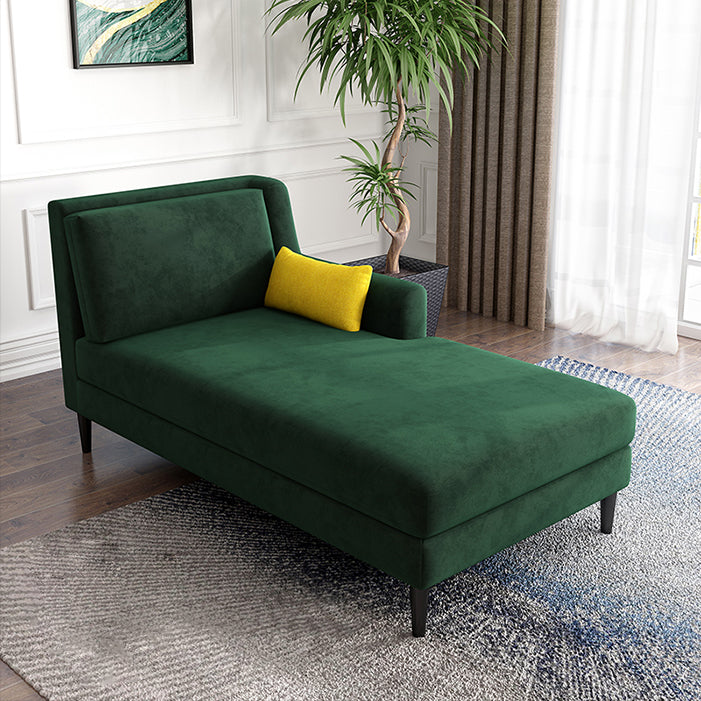 Modern Style Upholstered Chaise Living Room Square Arms Chaise