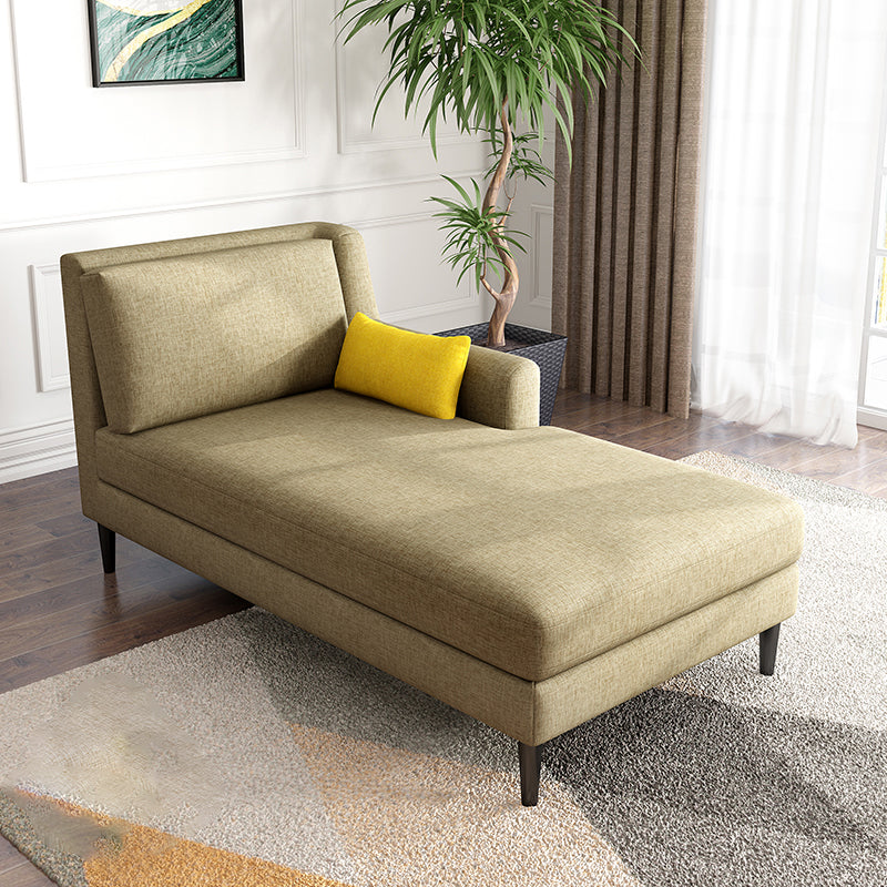 Modern Style Upholstered Chaise Living Room Square Arms Chaise