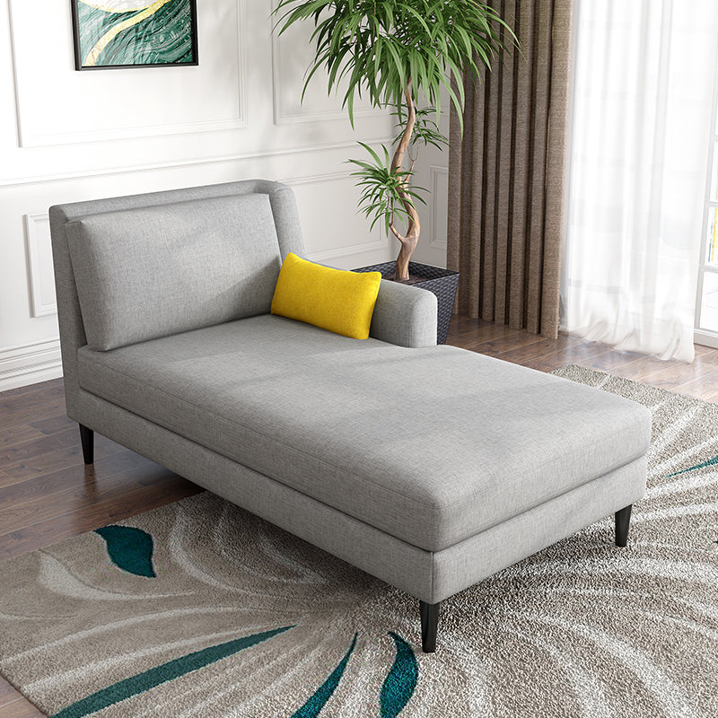 Modern Style Upholstered Chaise Living Room Square Arms Chaise